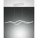 Luminaire � suspension SINUO IP20, satin�, blanche gradable