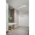 Fabas Luce Luminaire de plafond SINUO IP20, satin�, blanche gradable
