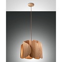 Pendant luminaire PEVERO, E27, IP20, ash wood