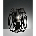 Lampe de table CAMP E27 IP20, noir  gradable