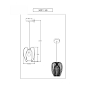 Fabas Luce Luminaire à suspension CAMP à 1 flamme E27 IP20, noir 