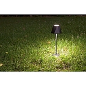 Fabas Luce Lampe de table � accu KATY haut / bas, avec connexion USB, avec variateur tactile IP54, noir gradable