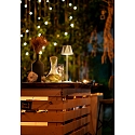 Fabas Luce LED Battery table lamp KATY Outdoor luminaire, 3W, 3000K, 320lm, IP54, gold satin