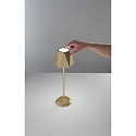 Fabas Luce LED Battery table lamp KATY Outdoor luminaire, 3W, 3000K, 320lm, IP54, gold satin