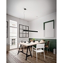 LED Pendant luminaire NEXT, 28+30W, 3000K, 3640+3380lm, IP20, black
