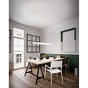 Fabas Luce LED Pendant luminaire NEXT, 28+30W, 3000K, 3640+3380lm, IP20, white