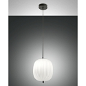 Luminaire � suspension DOMIZIA compatible avec Smartluce E27 IP20 opale, noir