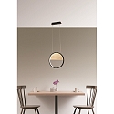 Fabas Luce Luminaire à suspension PIERRE IP20, noir gradable