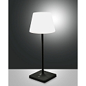 battery table lamp ADAM with USB connection, with touch dimmer IP44, dark grey dimmable