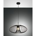 Luminaire à suspension FASSA E27 IP20, noir 