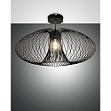 ceiling luminaire FASSA E27 IP20, black