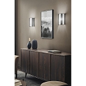 Fabas Luce Luminaire mural MARIBEL E27 IP20, gris, transparent, blanche 