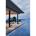 Fabas Luce battery table lamp CLAMP IP54, ash wood dimmable