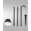 Fabas Luce Lampe rechargeable ARMANDA IP54, noir gradable