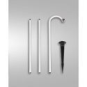 Lampe rechargeable ARMANDA IP54, noir gradable
