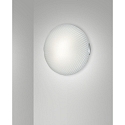 Luminaire de plafond CONNIE Ø30cm E27 IP20, nickel satiné, blanche