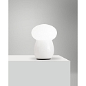 Fabas Luce Lampe de table FREDDY E27 IP20, blanche gradable