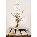 Fabas Luce Luminaire à suspension ARIEL à 1 flamme IP20, noir gradable