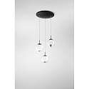 Luminaire à suspension ARIEL 3 flammes IP20, noir gradable