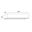 wall luminaire MISTRAL IP20, satined, white