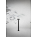 Fabas Luce Borne d'éclairage solaire PALMER avec capteur IP54, gris foncé
