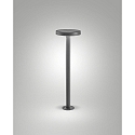 Fabas Luce Borne d'éclairage solaire PALMER avec capteur IP54, gris foncé