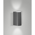 Luminaire mural d’extérieur HELI IP54, gris foncé