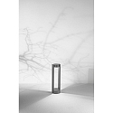 Fabas Luce Borne d'éclairage NAGI IP65, gris foncé