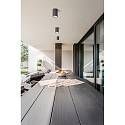 Fabas Luce Plafonnier extérieur MANU E27 IP54, gris foncé