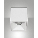 Luminaire de surface PEREZ angulaire GU10 IP20, blanche gradable