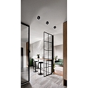 Fabas Luce Luminaire de surface PEREZ angulaire GU10 IP20, noir gradable