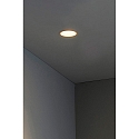 Faro Plafonnier encastr� FRESH GU10 IP20, or mat