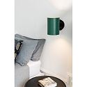 Faro Luminaire mural GUADALUPE E27 IP20, vert, noir mat 