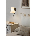 Faro Luminaire mural LUPE E27 IP20, beige, noir 