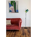 Faro Lampadaire GUADALUPE E27 IP20, vert, noir mat 