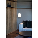 Faro Lampadaire LUPE E27 IP20, beige, noir mat 