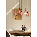 Faro Luminaire à suspension RETRO 5 flammes E14 IP20, cuivre, mat 