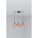 Faro Luminaire à suspension RETRO 7 flammes E14 IP20, cuivre, mat 