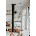 Faro Luminaire à suspension RETRO E14 IP20, cuivre, mat 