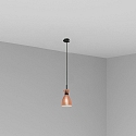 Faro Luminaire à suspension RETRO E14 IP20, cuivre, mat 