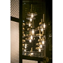 Faro pendant luminaire WHIZZ 7 flames E27 IP20, gold, black 
