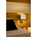 Luminaire mural FRAME E27 IP20, beige, nickel mat 