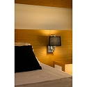 Faro Luminaire mural FRAME E27 IP20, nickel mat, noir 