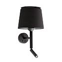 Luminaire mural SAVOY E27 IP20, noir 