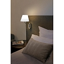 Faro Luminaire mural ETERNA E27 IP20, chrome, blanche 