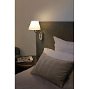 Luminaire mural ETERNA E27 IP20, beige, chrome 