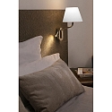 Luminaire mural ETERNA E27 IP20, chrome, blanche 
