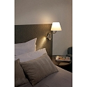 Faro Luminaire mural ETERNA E27 IP20, beige, chrome 