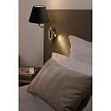 Faro wall luminaire ETERNA E27 IP20, chrome, black 