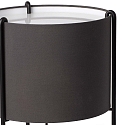 Faro Lampadaire DRUM E27 IP20, gris, noir mat 
